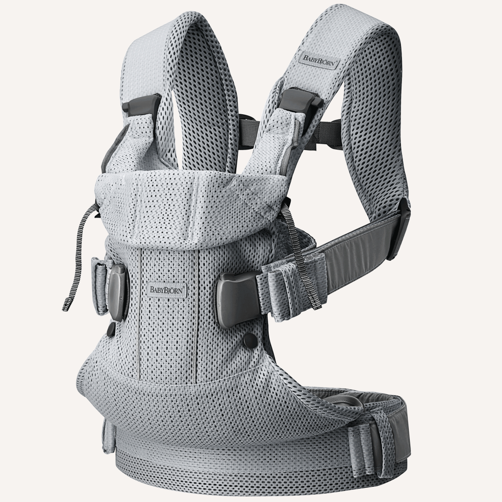 098004 babybjorn baby carrier one air silver 3d mesh