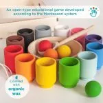 Montessori šķirošanas bumbas un krūzes - Image 7