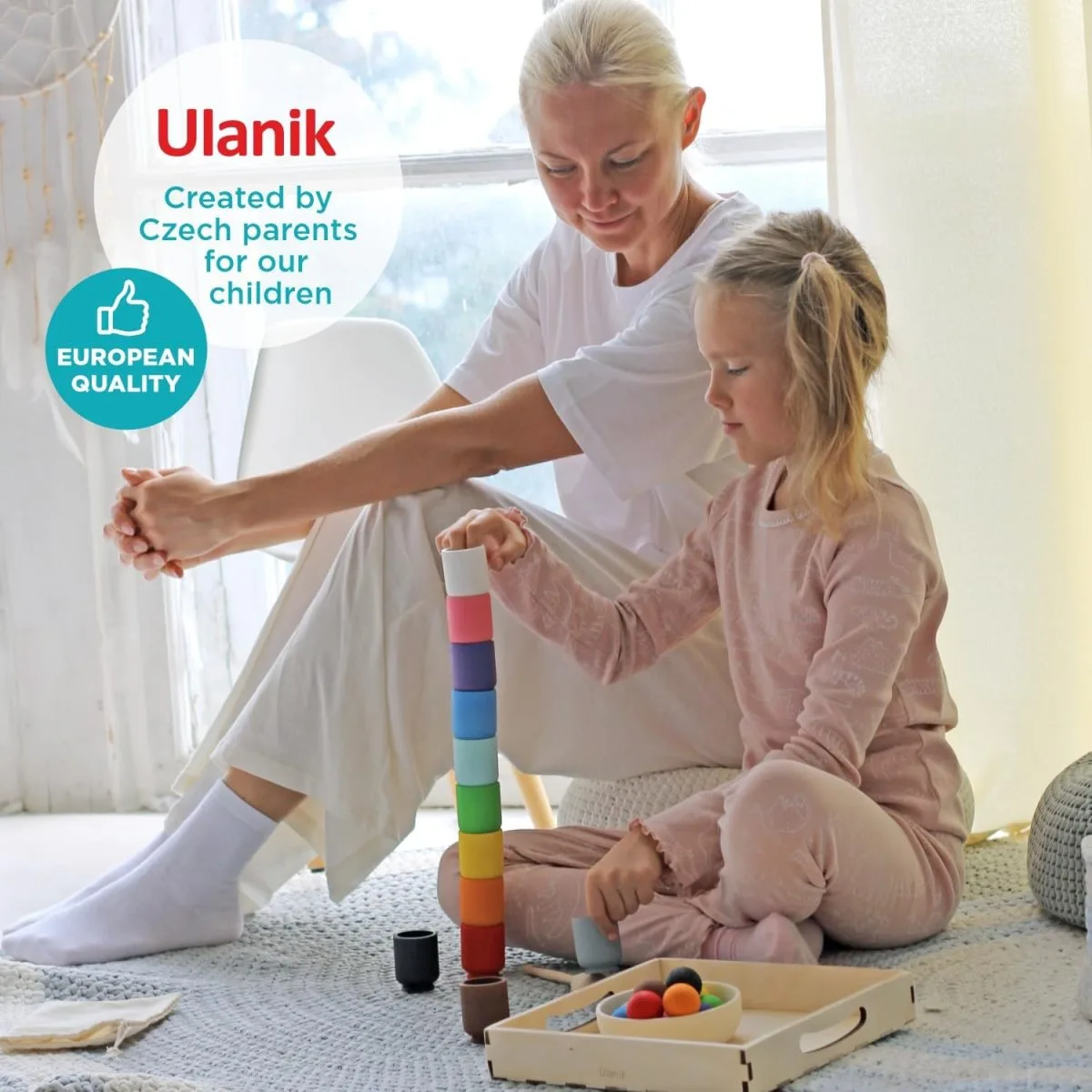 Montessori šķirošanas bumbas un krūzes - Image 5