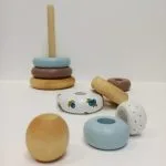 Koka piramīda ar odziņām (Lielā) - Image 2