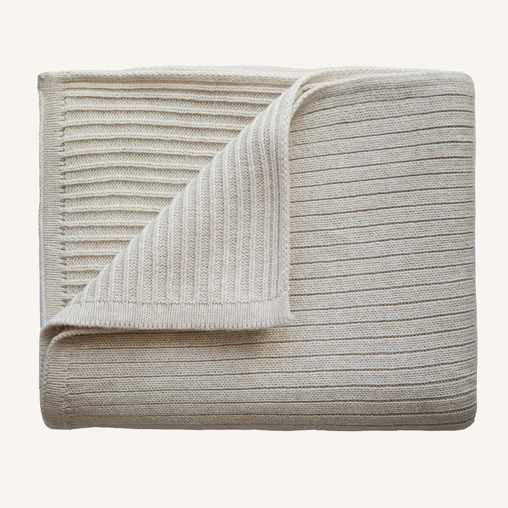 Knitted Ribbed BeigeMelange p jpg
