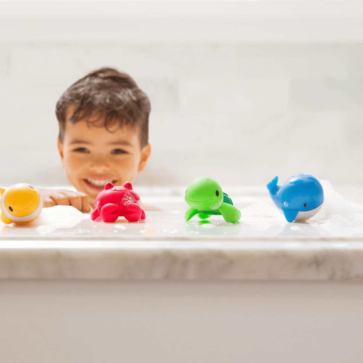 bath toys munchkin multicolor munchkin bath toys ocean 8 pack 105259 93734 jpg