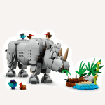 Savvaļas dzīvnieki: Majestātiskais degunradzis ar putniem - Image 5